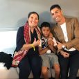  Maria Dolores dos Santos Aveiro avec son fils Cristiano Ronaldo et son petit-fils Cristiano Jr le 5 février 2020.  