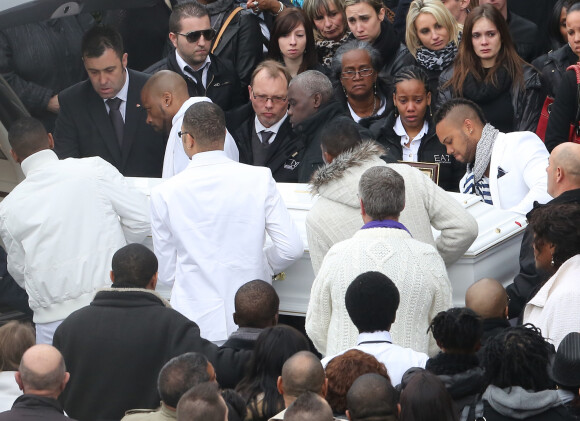 Obsèques de Gérald Babin à Nemours le 5 avril 2013.