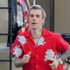 Justin Bieber et J Balvin sur le tournage de son prochain clip vidéo dans les rues de Miami, le 27 février 2020