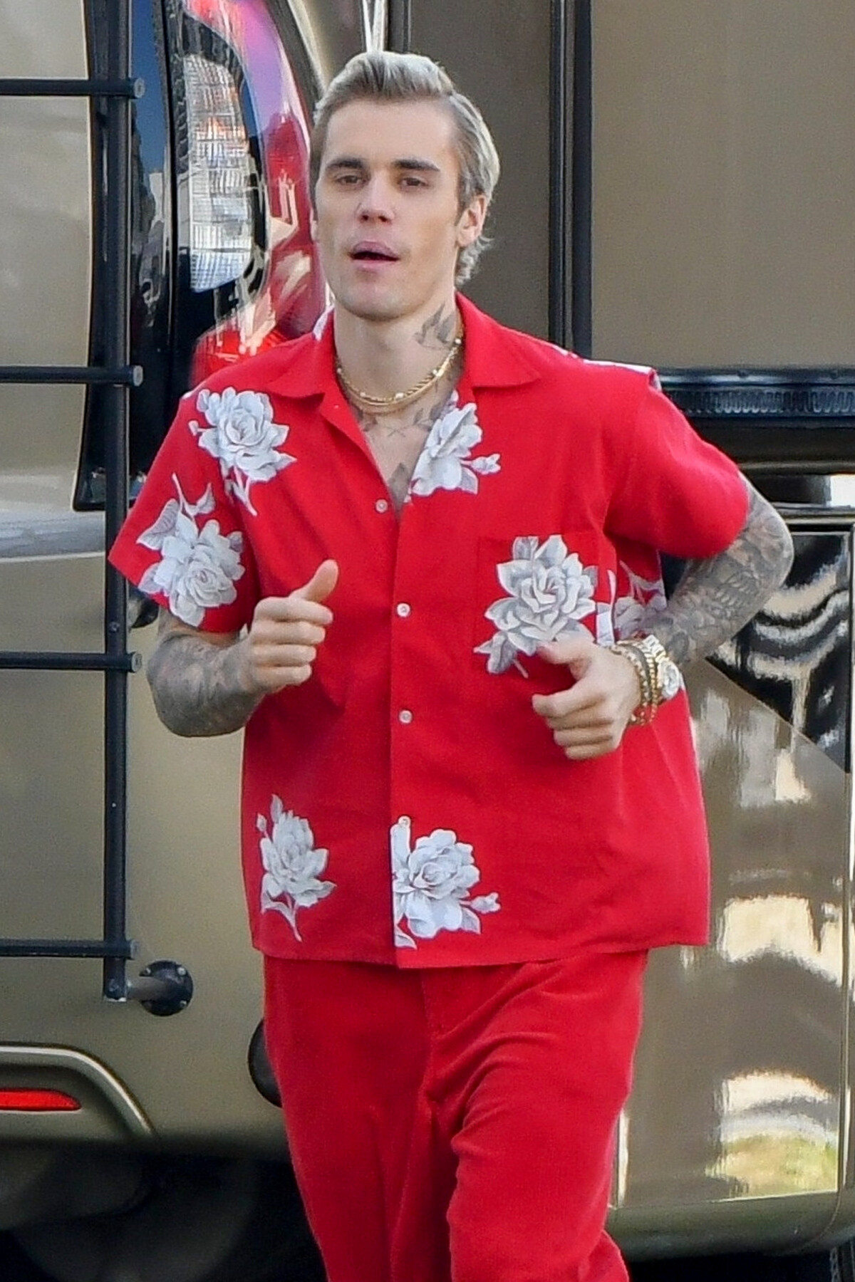 Photo : Justin Bieber et J Balvin sur le tournage de son prochain clip ...
