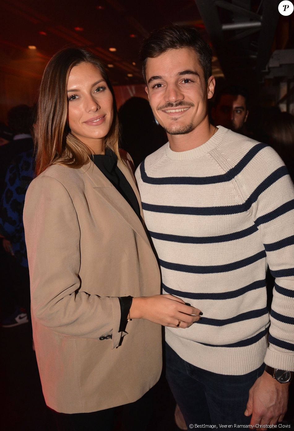 Camille Cerf et son compagnon Cyrille Roty - Soirée de ...