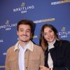 Camille Cerf ("Miss France 2015") et son compagnon Cyrille lors de la soirée de réouverture de la boutique "Breitling", située rue de la Paix. Paris, le 3 octobre 2019. © Rachid Bellak/Bestimage