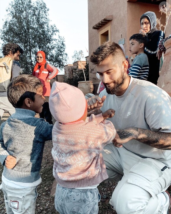 Jesta Hilmann et Benoît dans un orphelina au Maroc, le 30 janvier 2020