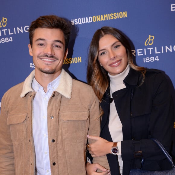 Camille Cerf ("Miss France 2015") et son compagnon Cyrille lors de la soirée de réouverture de la boutique "Breitling", située rue de la Paix. Paris, le 3 octobre 2019. © Rachid Bellak/Bestimage