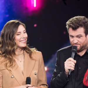 Exclusif - Christelle Cholet, Ariane Brodier, Camille Cerf, Olivier De Benoist, Jarry - Enregistrement de l'émission "La Boîte à secrets 3" à Paris, présentée par F.Bollaert, et qui sera diffusée le 7 février sur France 3. Le 22 janvier 2020 © Tiziano Da Silva / Bestimage