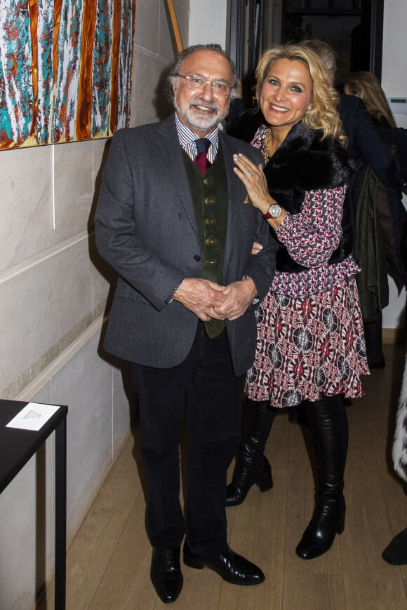 Olivier Dassault et sa femme Natacha assistent au vernissage de l'exposition Princes et Princesses d'Orléans "Une Famille d'artistes" au concept store Not a Gallery à Paris le 5 mars 2020. © Jack Tribeca /Bestimage
