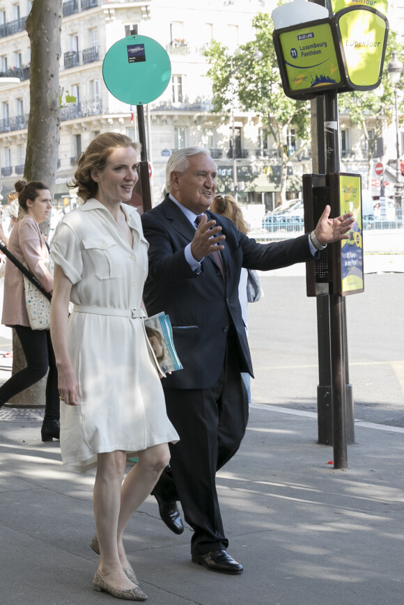 Nathalie Kosciusko-Morizet (NKM) candidate aux élections legislatives dans la 2ème circonscription de Paris reçoit la visite et le soutien de Jean-Pierre Raffarin le 6 juin 2017. © Romuald Meigneux/Bestimage