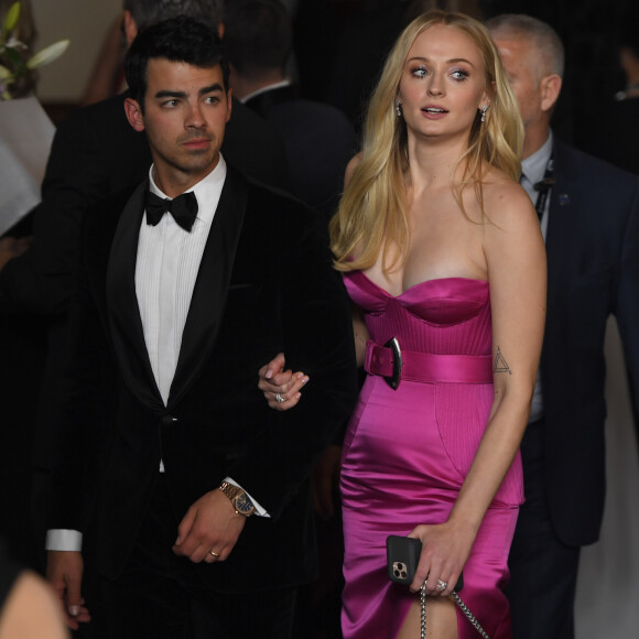 Joe Jonas et sa femme Sophie Turner - 26e cérémonie annuelle des "Screen Actors Guild Awards" ("SAG Awards") au "Shrine Auditorium" à Los Angeles, le 19 janvier 2020. © Kevin Sullivan via ZUMA Wire/Bestimage