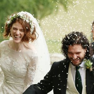 Mariage de Kit Harington et Rose Leslie en l'église Rayne a Aberdeen en Ecosse, le 23 juin 2018.