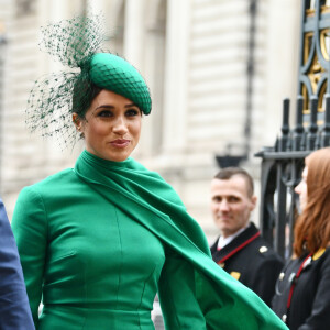 Le prince Harry, duc de Sussex, et Meghan Markle, duchesse de Sussex - La famille royale d'Angleterre à son arrivée à la cérémonie du Commonwealth en l'abbaye de Westminster à Londres. Le 9 mars 2020 09/03/2020 - Londres