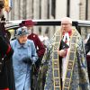 La reine Elisabeth II d'Angleterre - La famille royale d'Angleterre à son arrivée à la cérémonie du Commonwealth en l'abbaye de Westminster à Londres. Le 9 mars 2020.