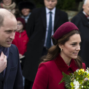 Le prince William, duc de Cambridge, Catherine Kate Middleton, duchesse de Cambridge - La famille royale assiste à la messe de Noël à Sandringham le 25 décembre 2018.