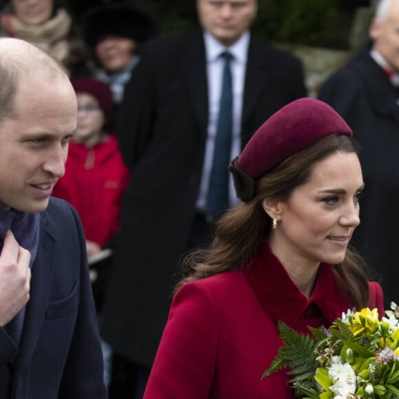 Le prince William, duc de Cambridge, Catherine Kate Middleton, duchesse de Cambridge - La famille royale assiste à la messe de Noël à Sandringham le 25 décembre 2018.