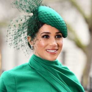 Meghan Markle, duchesse de Sussex - La famille royale d'Angleterre à son arrivée à la cérémonie du Commonwealth en l'abbaye de Westminster à Londres. Le 9 mars 2020.