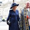 Camilla Parker Bowles, duchesse de Cornouailles - La famille royale d'Angleterre à son arrivée à la cérémonie du Commonwealth en l'abbaye de Westminster à Londres. Le 9 mars 2020.