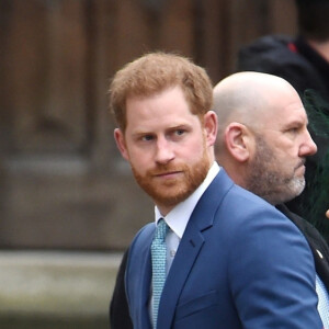 Le prince Harry, duc de Sussex, et Meghan Markle, duchesse de Sussex - La famille royale d'Angleterre à son arrivée à la cérémonie du Commonwealth en l'abbaye de Westminster à Londres. Le 9 mars 2020.
