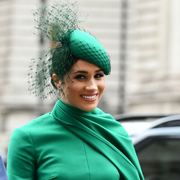 Le prince Harry, duc de Sussex, et Meghan Markle, duchesse de Sussex - La famille royale d'Angleterre à son arrivée à la cérémonie du Commonwealth en l'abbaye de Westminster à Londres. Le 9 mars 2020.