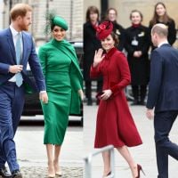 Meghan Markle en vert et Kate Middleton en rouge pour la fin d'une ère