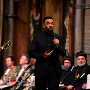 Le chanteur Craig David - La famille royale d'Angleterre lors de la cérémonie du Commonwealth en l'abbaye de Westminster à Londres. Le 9 mars 2020  On March 9th 2020. Craig David performs during the Commonwealth Service at Westminster Abbey, London on Commonwealth Day. The service is the Duke and Duchess of Sussex's final official engagement before they quit royal life.09/03/2020 - Londres