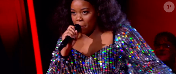 Isilde et Toni s'affrontent lors des battles de The Voice 2020 - Talents d'Amel Bent. Emission du samedi 14 mars 2020, TF1