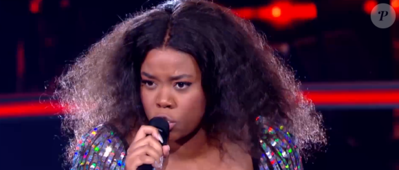 Isilde et Toni s'affrontent lors des battles de The Voice 2020 - Talents d'Amel Bent. Emission du samedi 14 mars 2020, TF1