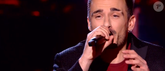 Kaël et Michaël s'affrontent lors des battles de The Voice 2020 - Talents de Marc Lavoine. Emission du 14 mars 2020, TF1