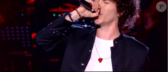 Kaël et Michaël s'affrontent lors des battles de The Voice 2020 - Talents de Marc Lavoine. Emission du 14 mars 2020, TF1