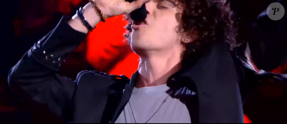 Kaël et Michaël s'affrontent lors des battles de The Voice 2020 - Talents de Marc Lavoine. Emission du 14 mars 2020, TF1