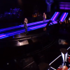 Gustine et Maxim s'affrontent lors des battles de The Voice 2020 - Talents de Lara Fabian. Emission du samedi 14 mars 2020, TF1