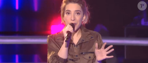 Gustine et Maxim s'affrontent lors des battles de The Voice 2020 - Talents de Lara Fabian. Emission du samedi 14 mars 2020, TF1