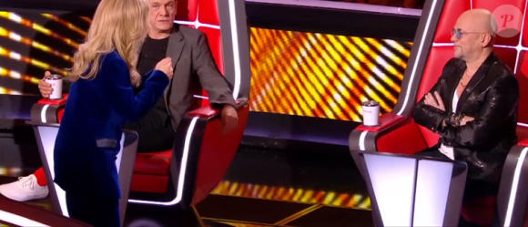 Lara Fabian et Pascal Obispo en plein désaccord lors des battles de The Voice 2020 - Emission du samedi 14 mars 2020, TF1