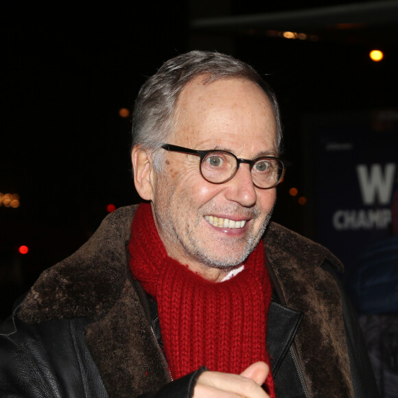 Fabrice Luchini à l'arrivée de la 11ème cérémonie des Globes de Cristal au Lido à Paris le 30 janvier 2017.