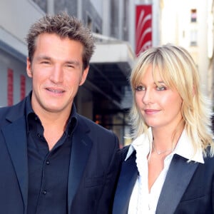 Benjamin Castaldi et Flavie Flament le 5 septembre 2006 à Paris.