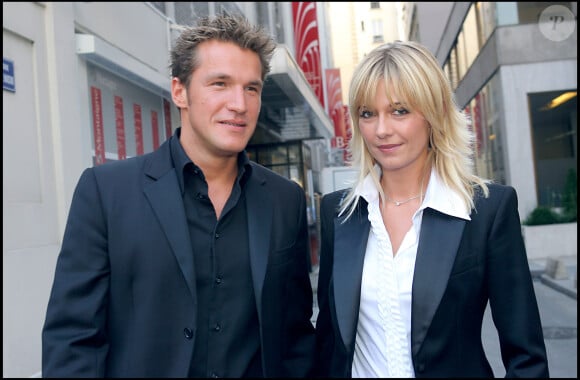 Benjamin Castaldi et Flavie Flament le 5 septembre 2006 à Paris.