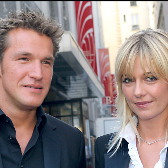 Benjamin Castaldi et Flavie Flament le 5 septembre 2006 à Paris.