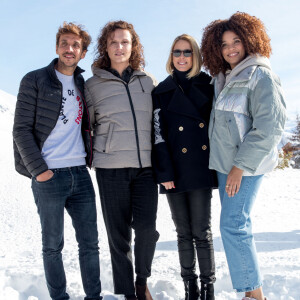 Ruben Alves, Pascale Arbillot, Stefi Celma, Alexandre Wetter au photocall du film "Miss" lors du 23ème festival international du film de comédie de l'Alpe d'Huez, le 18 janvier 2020. © Cyril Moreau/Bestimage