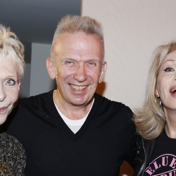 Tonie Marshall, Jean Paul Gaultier et Amanda Lear - People au défilé Haute Couture Printemps Ete 2013 "Jean Paul Gaultier" à Paris le 23 Janvier 2013