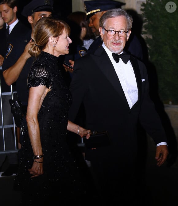 Steven Spielberg et sa femme Kate Capshaw - Les célébrités arrivent au 50ème anniversaire de la marque Ralph Lauren à New York le 7 septembre 2018.