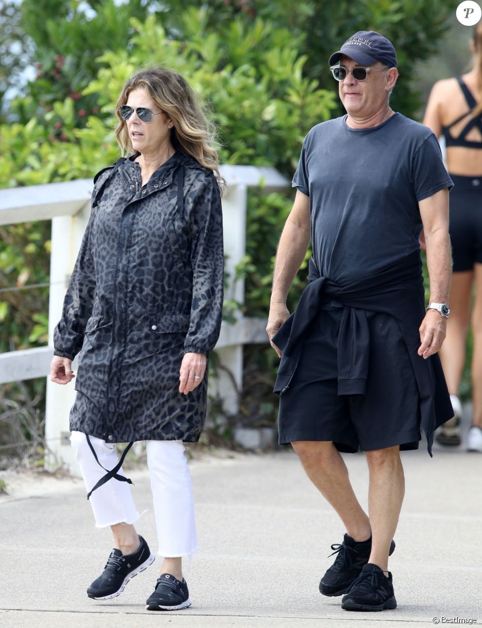 Exclusif - Tom Hanks et sa femme Rita Wilson prennent un verre au North Bondi RSL Club après une ...
