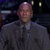 Michael Jordan, ému aux larmes, lors de l'hommage à Kobe Bryant au Staples Center de Los Angeles, le 24 février 2020.