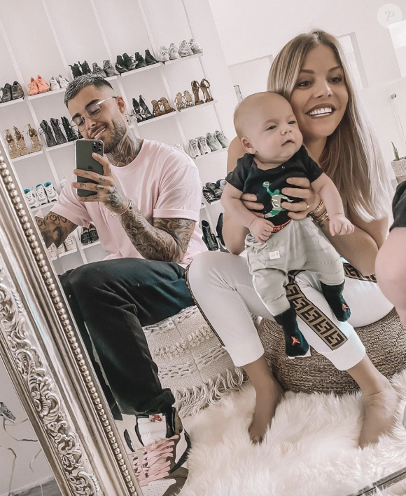 Jessica Thivenin pose sur Instagram avec son mari Thibault Garcia et leur fils Maylone - 12 janvier 2020