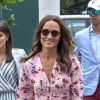 Pippa Middleton arrive pour assister à la finale homme du tournoi de Wimbledon Novak Djokovic - Roger Federer (7/6 - 1/6 - 7/6 - 4/6 - 13/12) à Londres, le 14 juillet 2019.