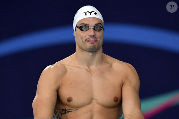 Florent Manaudou remporte la médaille d'argent au 50m nage libre - Championnat d'Europe en petit bassin à Glasgow le 7 décembre 2019