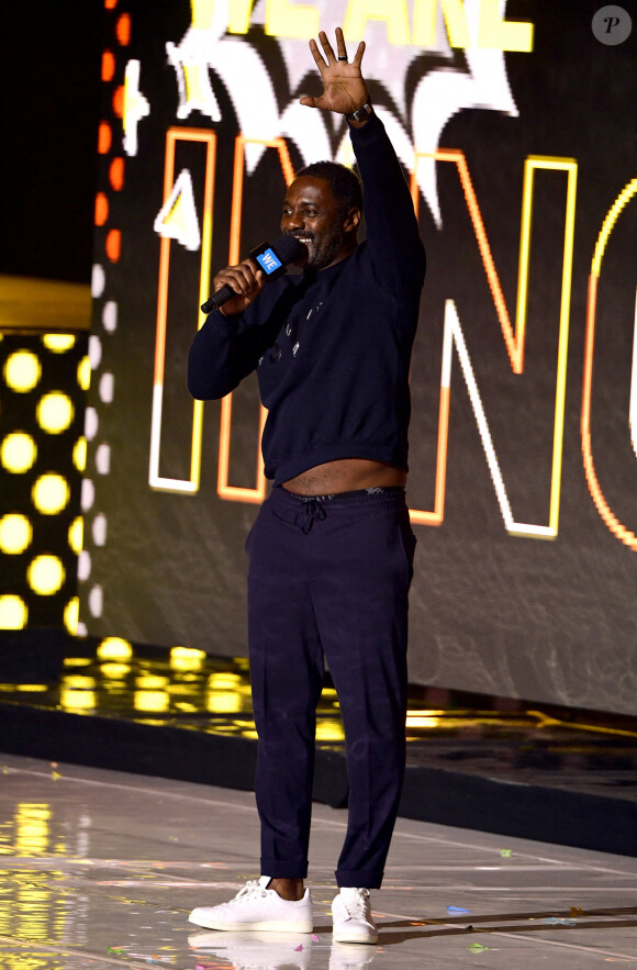 Idris Elba au concert WE Day UK à la SSE Arena, au stade de Wembley. Londres, le 4 mars 2020.