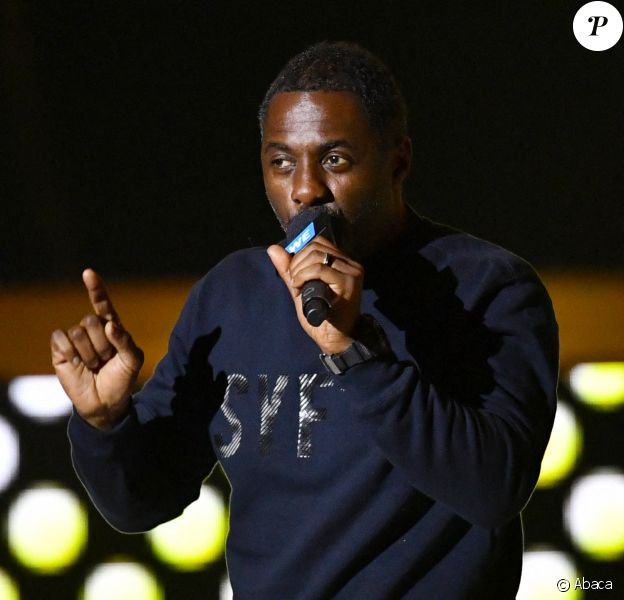 Idris Elba au concert WE Day UK à la SSE Arena, au stade de Wembley. Londres, le 4 mars 2020.