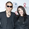 Béatrice Dalle et Paul Bichet-Galaup lors du photocall de la 18ème édition du "Dîner de la mode du Sidaction" au Pavillon Cambon Capucines - Potel et Chabot à Paris, France, le 23 janvier 2020. © Olivier Borde/Bestimage