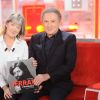 Exclusif - Véronique Estel et Michel Drucker - Enregistrement de l'émission "Vivement Dimanche" Spéciale Jean Ferrat au studio Gabriel . Diffusion le 22/03/2020 sur France 2 . © Guillaume Gaffiot / Bestimage