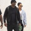 Exclusif - Idris Elba et sa femme Sabrina Dhowre arrivent à l'aéroport JFK à New York, le 28 juillet 2019