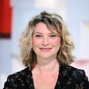 Exclusif - Cécile Bois - Enregistrement de l'émission "Vivement Dimanche prochain" au studio Gabriel à Paris, présentée par M.Drucker et diffusée le 28 avril 2019 sur France 2. Le 10 avril 2019 © Guillaume Gaffiot / Bestimage