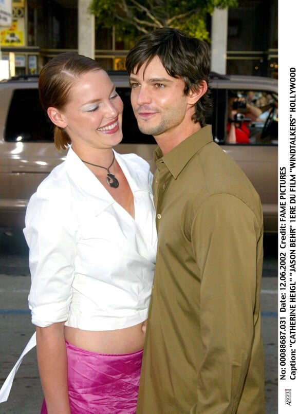 Katherine Heigl et Jason Behr - Première du film "Windtalkers". Hollywood. Le 12 juin 2002.